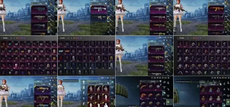 PGM565 Glacier M416 Lvl 5, P90 Lvl 4, UMP45 Lvl 4, 30 Mythic Sets, Kaiju & Dragon Ball Outfits, 220 Sets (G)